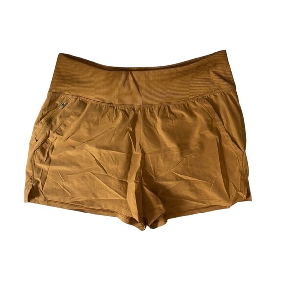 All In Motion Womens High-Waisted Brown Athletic Shorts Sz Medium Womens - Picture 1 of 5